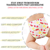 Waterproof Breathable Cotton Potty Training Pants for Babies (Watermelon)